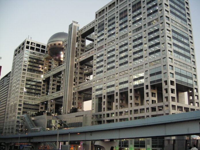 Sendezentrale von Fuji TV in Odaiba, Tokio