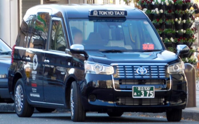 Taxi in Tokio